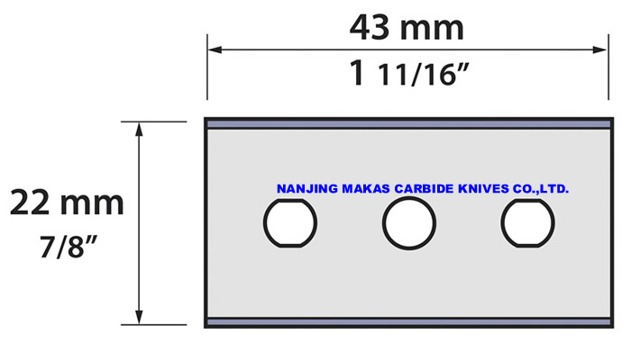 3 Hole Razor Blades, 3 Hole Blades, Carbide Razor Blades