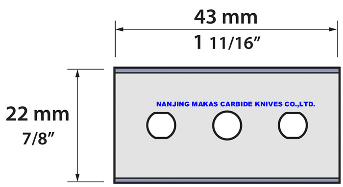 Three Hole Razor Slitter Blades, 3 Hole Blades Three Hole Razor Slitter Blades, 3 Hole Blades
