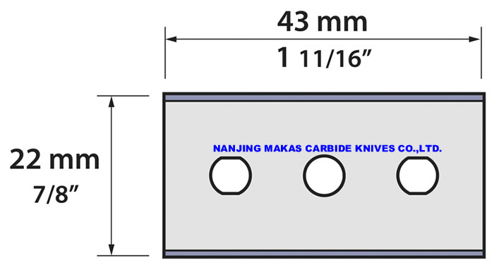 3 Hole Razor Slitting Blades, Three Hole Blade 3 Hole Razor Slitting Blades, Three Hole Blade